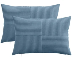Pagalvėlės užvalkalas 2 pcs ALMELO Mėlyna 50 x 80 cm mančester