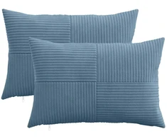 Pagalvėlės užvalkalas 2 pcs ALMELO Mėlyna 50 x 75 cm mančester