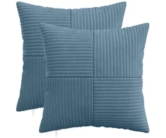 Pagalvėlės užvalkalas 2 pcs ALMELO Mėlyna 50 x 50 cm mančester