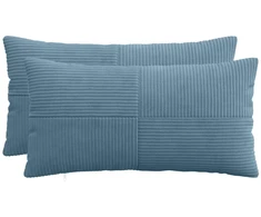 Pagalvėlės užvalkalas 2 pcs ALMELO Mėlyna 40 x 80 cm mančester