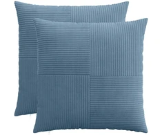 Pagalvėlės užvalkalas 2 pcs ALMELO Mėlyna 55 x 55 cm mančester