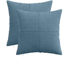 Pagalvėlės užvalkalas 2 pcs ALMELO Mėlyna 45 x 45 cm mančester
