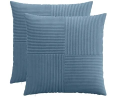Pagalvėlės užvalkalas 2 pcs ALMELO Mėlyna 80 x 80 cm mančester