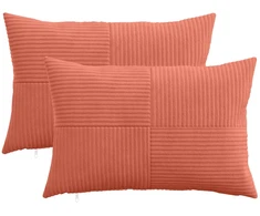 Pagalvėlės užvalkalas 2 pcs ALMELO Raudona oranžinė 50 x 80 cm