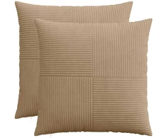 Pagalvėlės užvalkalas 2 pcs ALMELO Ruda 60 x 60 cm mančester
