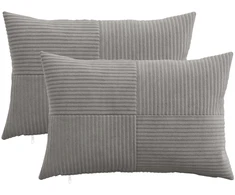 Pagalvėlės užvalkalas 2 pcs ALMELO Šviesiai pilka 40 x 60 cm