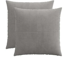 Pagalvėlės užvalkalas 2 pcs ALMELO Šviesiai pilka 65 x 65 cm