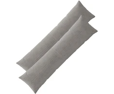 Pagalvėlės užvalkalas 2 pcs ALMELO Šviesiai pilka 40 x 145 cm