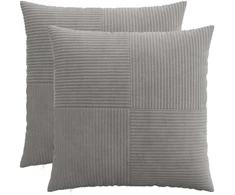 Pagalvėlės užvalkalas 2 pcs ALMELO Šviesiai pilka 80 x 80 cm
