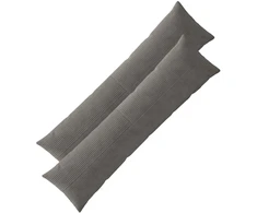 Pagalvėlės užvalkalas 2 pcs ALMELO Tamsiai pilka 40 x 145 cm