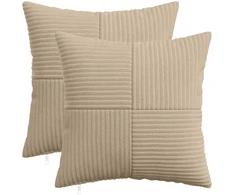 Pagalvėlės užvalkalas 2 pcs ALMELO Taupe 45 x 45 cm mančester