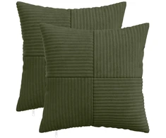 Pagalvėlės užvalkalas 2 pcs ALMELO Žalia 40 x 40 cm mančester