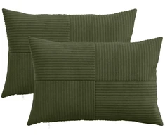 Pagalvėlės užvalkalas 2 pcs ALMELO Žalia 50 x 80 cm mančester