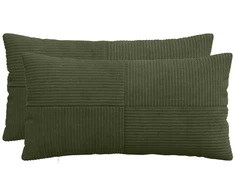 Pagalvėlės užvalkalas 2 pcs ALMELO Žalia 40 x 80 cm mančester