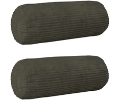 Pagalvėlės užvalkalas 2 pcs HEERLEN Antracito Ø 15 x 40 cm