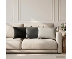 Pagalvėlės užvalkalas 2 pcs HEERLEN Antracito 40 x 60 cm