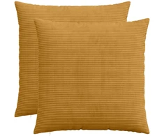 Pagalvėlės užvalkalas 2 pcs HEERLEN Geltona 65 x 65 cm