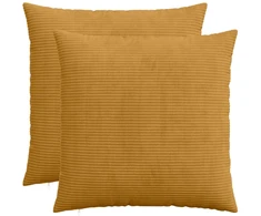 Pagalvėlės užvalkalas 2 pcs HEERLEN Geltona 60 x 60 cm