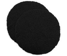 Pagalvėlės užvalkalas 2 pcs HEERLEN Juoda Ø 60 cm Bouclé