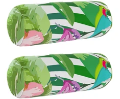 Pagalvėlės užvalkalas 2 pcs HEERLEN Juoda Ø 15 x 40 cm