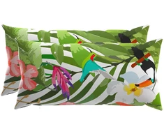 Pagalvėlės užvalkalas 2 pcs HEERLEN Juoda 40 x 80 cm