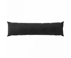 Pagalvėlės užvalkalas 2 pcs HEERLEN Juoda 40 x 145 cm Aksomas