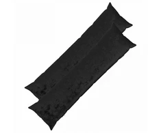 Pagalvėlės užvalkalas 2 pcs HEERLEN Juoda 40 x 145 cm Flanelė