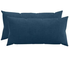 Pagalvėlės užvalkalas 2 pcs HEERLEN Jūrinė mėlyna 40 x 80 cm