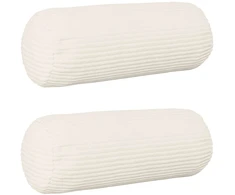 Pagalvėlės užvalkalas 2 pcs HEERLEN Kreminė Ø 15 x 40 cm