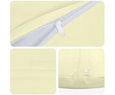 Pagalvėlės užvalkalas 2 pcs HEERLEN Kreminė Ø 40 cm Poliesteris