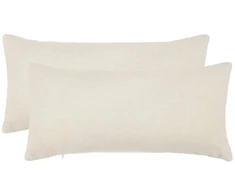 Pagalvėlės užvalkalas 2 pcs HEERLEN Kreminė 40 x 80 cm Bouclé