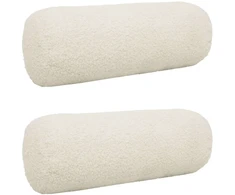 Pagalvėlės užvalkalas 2 pcs HEERLEN Kreminė Ø 15 x 40 cm Bouclé