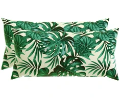 Pagalvėlės užvalkalas 2 pcs HEERLEN Lapų raštas 40 x 80 cm