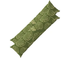 Pagalvėlės užvalkalas 2 pcs HEERLEN Lapų dizainas 40 x 145 cm