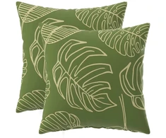 Pagalvėlės užvalkalas 2 pcs HEERLEN Lapų dizainas 45 x 45 cm