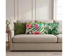 Pagalvėlės užvalkalas 2 pcs HEERLEN Lapų raštas 40 x 60 cm