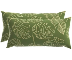 Pagalvėlės užvalkalas 2 pcs HEERLEN Lapų dizainas 40 x 80 cm