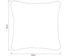Pagalvėlės užvalkalas 2 pcs HEERLEN Lapų dizainas 50 x 50 cm