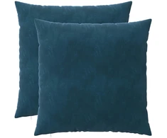 Pagalvėlės užvalkalas 2 pcs HEERLEN Mėlyna 80 x 80 cm Aksomas