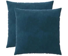 Pagalvėlės užvalkalas 2 pcs HEERLEN Mėlyna 65 x 65 cm Aksomas