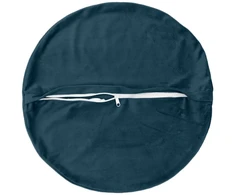 Pagalvėlės užvalkalas 2 pcs HEERLEN Mėlyna Ø 40 cm Aksomas