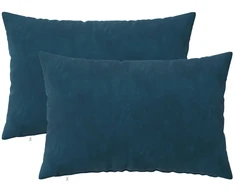 Pagalvėlės užvalkalas 2 pcs HEERLEN Mėlyna 50 x 75 cm Aksomas