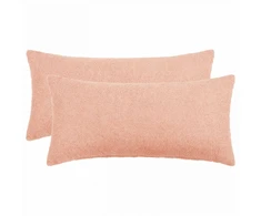 Pagalvėlės užvalkalas 2 pcs HEERLEN Rožinė 40 x 80 cm Bouclé