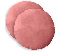 Pagalvėlės užvalkalas 2 pcs HEERLEN Rožinė Ø 30 cm Aksomas