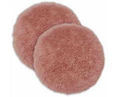 Pagalvėlės užvalkalas 2 pcs HEERLEN Rožinė Ø 30 cm PV pūkinis