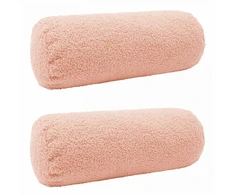 Pagalvėlės užvalkalas 2 pcs HEERLEN Rožinė Ø 15 x 40 cm Bouclé