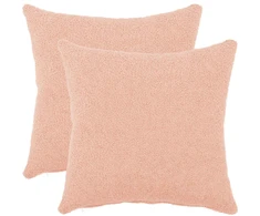 Pagalvėlės užvalkalas 2 pcs HEERLEN Rožinė 35 x 35 cm Bouclé