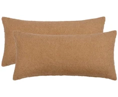 Pagalvėlės užvalkalas 2 pcs HEERLEN Smėlio 40 x 80 cm Bouclé