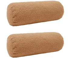 Pagalvėlės užvalkalas 2 pcs HEERLEN Smėlio Ø 15 x 40 cm Bouclé