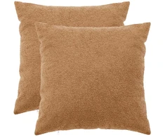 Pagalvėlės užvalkalas 2 pcs HEERLEN Smėlio 65 x 65 cm Bouclé